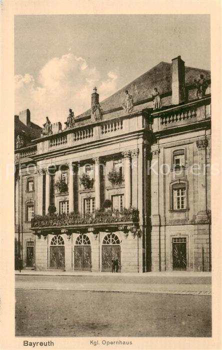 BAYREUTH Bayern Koenigliches Opernhaus