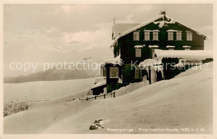 Krummhuebel Karpacz Riesengebirge PL Prinz-Heinrich-Baude Winterlandschaft