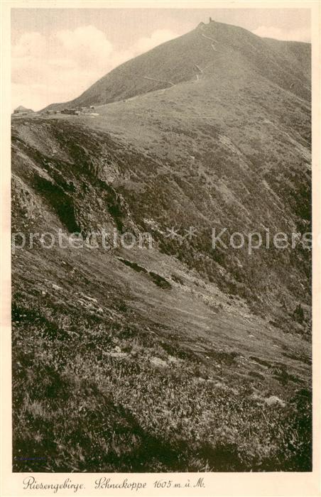 Krummhuebel Karpacz Riesengebirge PL Schneekoppe mit Bauden