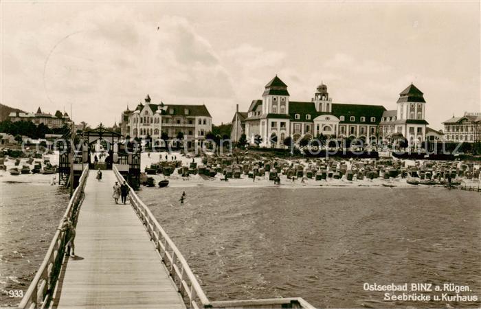 Binz Ruegen Seebruecke und Kurhaus