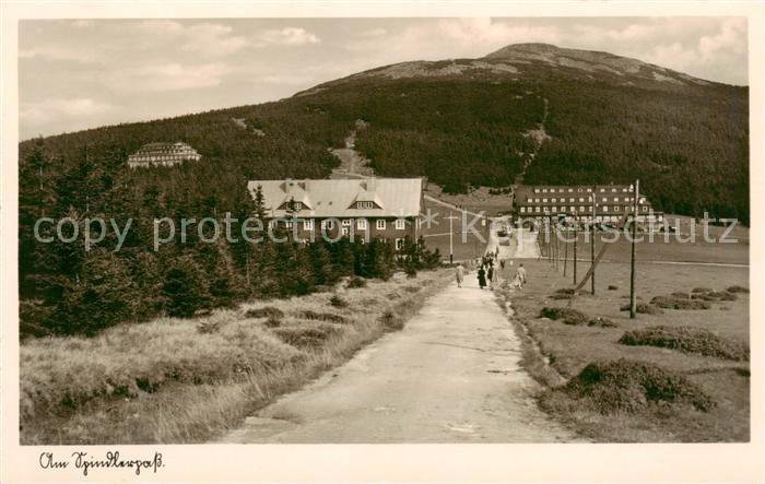 Riesengebirge Krkonose Karkonosze Kleine Sturmhaube Jugendkammhaus und Spindlerb