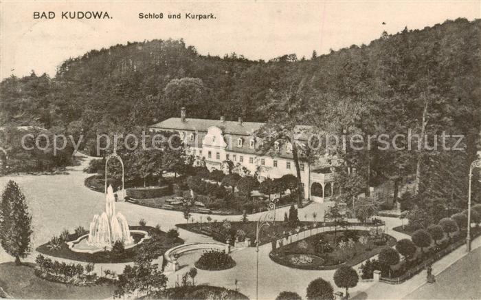 Bad Kudowa Kudowa-Zdroj Niederschlesien PL Schloss und Kurpark
