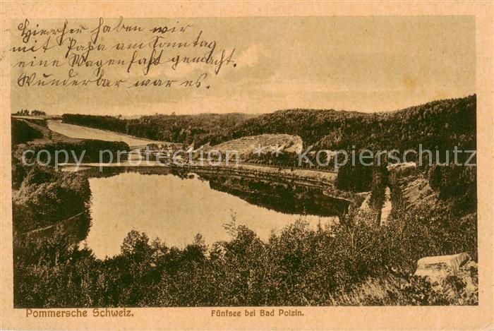 Bad Polzin Polczyn-Zdroj PL Fuenfsee Pommersche Schweiz