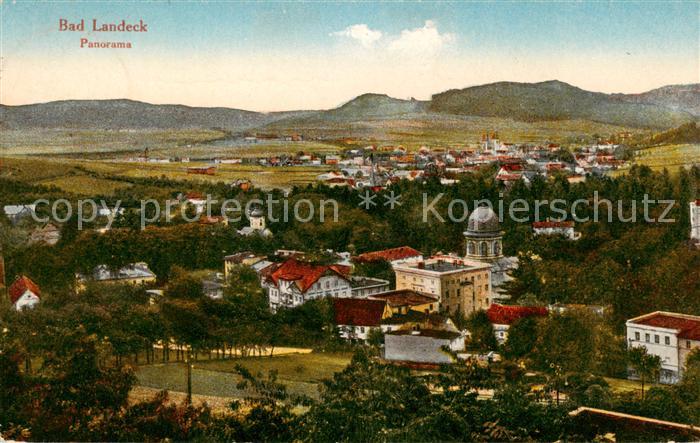Bad Landeck Schlesien PL Panorama