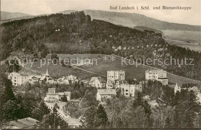 Bad Landeck Schlesien PL und Bismarckkoppe