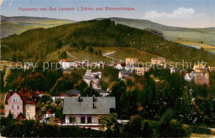 Bad Landeck Schlesien PL mit Bismarckkoppe