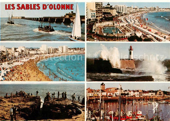 Les Sables-d Olonne 85 Entree du Port La Piscine La Plage La Grande Jetee Le Pui