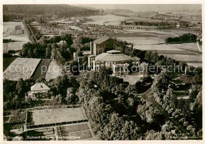 BAYREUTH Bayern Richard Wagner Festspielhaus Fliegeraufnahme