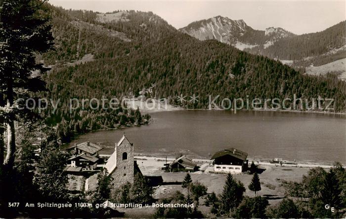 Spitzingsee Schliersee mit Stuempfling und Bodenschneid