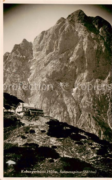 Koburgerhuette Coburgerhuette 1920m Mieminger Plateau Tirol AT mit Sonnenspitze
