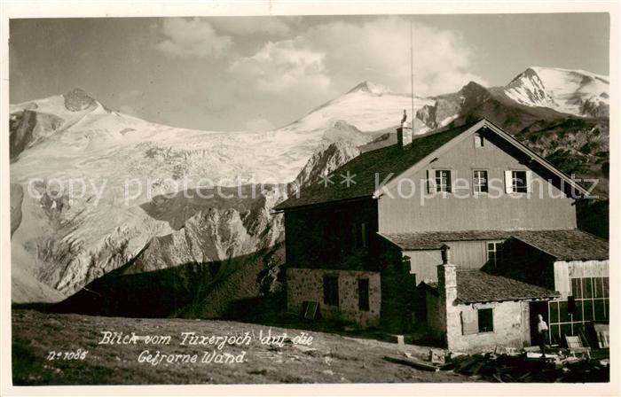 Gefrorne-Wandspitze 3286m Zillertal AT Blick vom Tuxerjoch