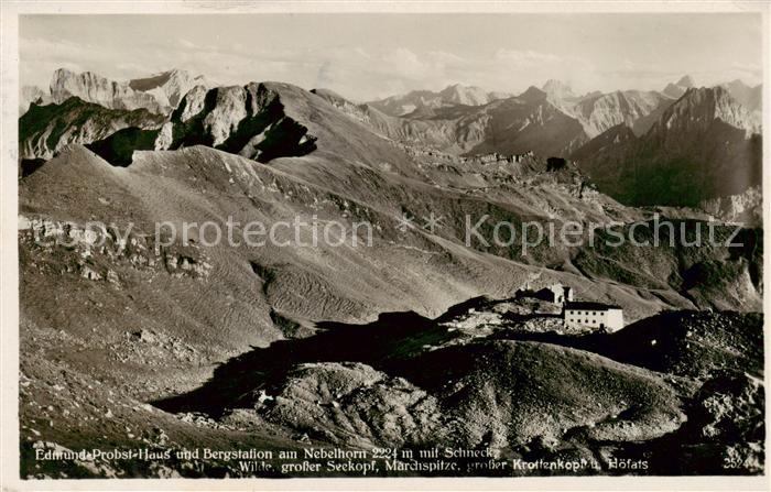 Nebelhorn Edmund Probst Haus und Bergstation