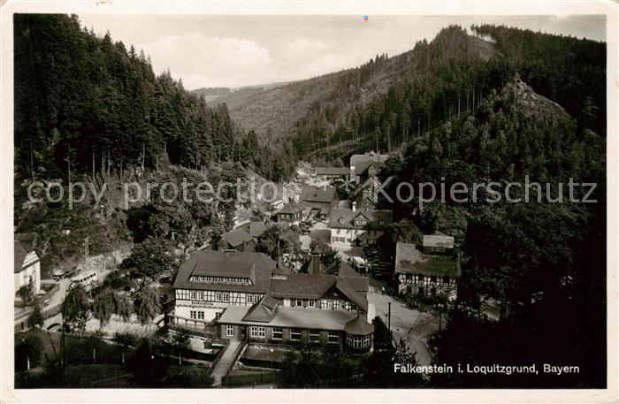 Falkenstein Oberfranken im Loquitzgrund Panorama