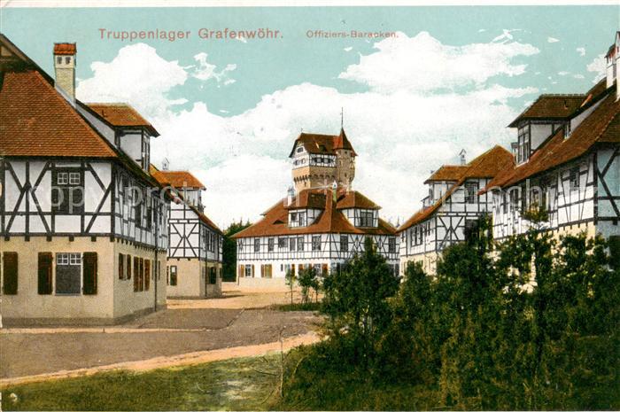 Grafenwoehr Truppenlager Offiziers Baracken Feldpost