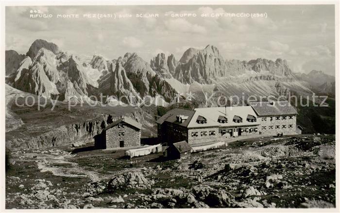 Sciliar Rifugio Monte Pez Gruppo del Catinaccio