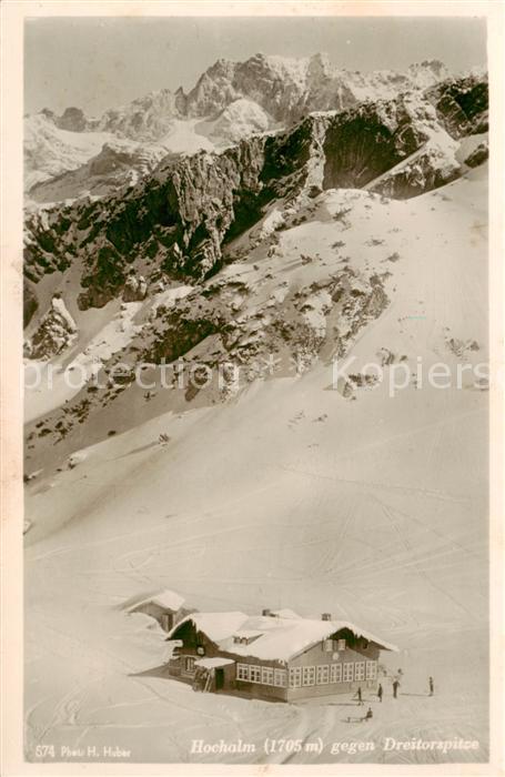 Hochalm 1705m Wettersteingebirge Oberstdorf mit Dreitorspitze