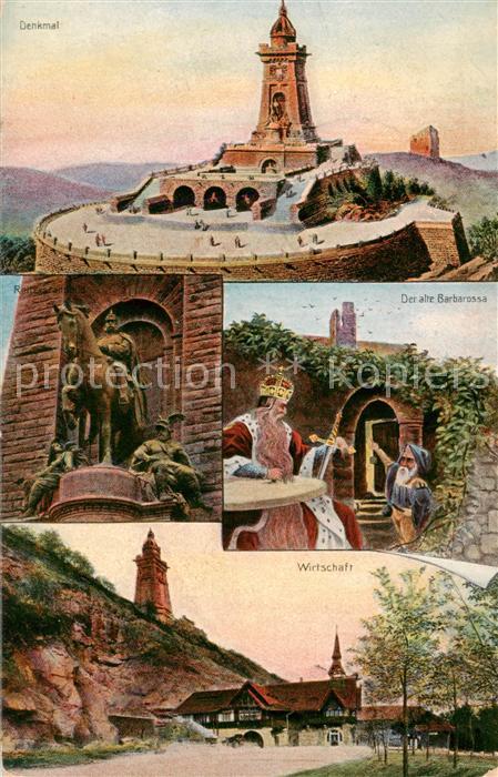 Kyffhaeuser Denkmal Der alte Barbarossa Wirtschaft