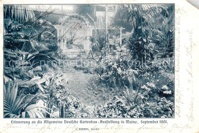 Mainz  Rhein Deutsche Gartenbauausstellung in Mainz 1901