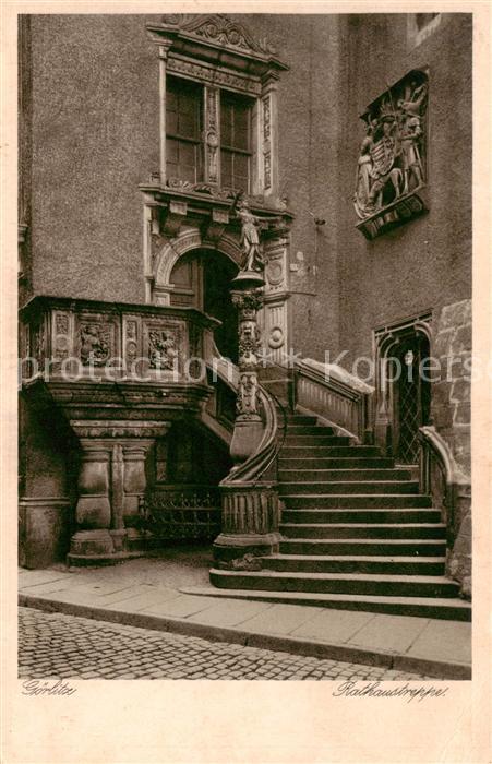 Goerlitz  Sachsen Rathaustreppe