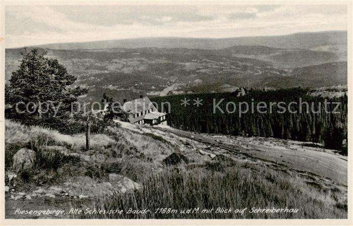 Schreiberhau Szklarska Poreba Riesengebirge PL Alte Schlesische Baude Panorama