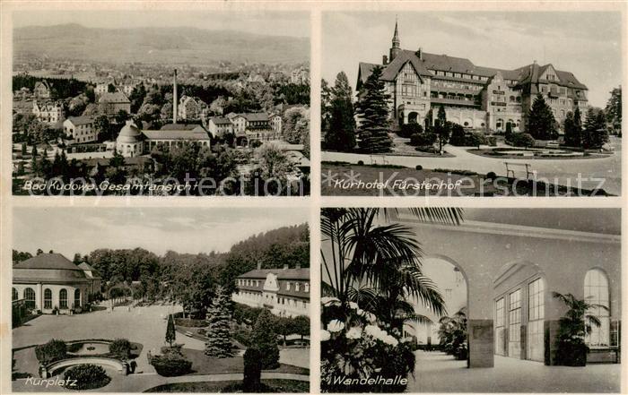 Bad Kudowa Kudowa-Zdroj Niederschlesien PL Panorama Kurhotel Fuerstenhof Kurplat