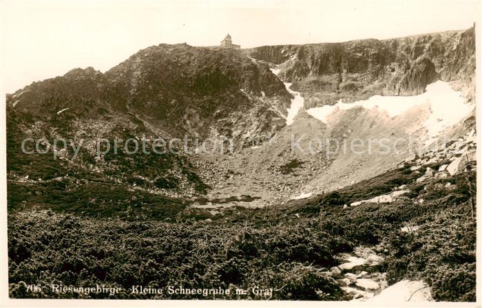 Riesengebirge Krkonose Karkonosze Kleine Schneegrube mit Grat