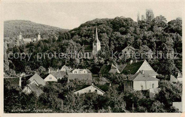 Jugenheim Seeheim-Jugenheim Ortsansicht mit Kirche