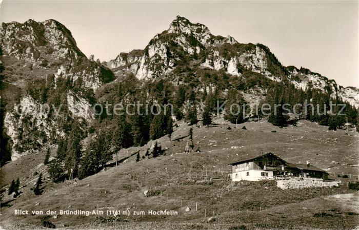 Bruendlingalm 1161m Hochfelln Panorama