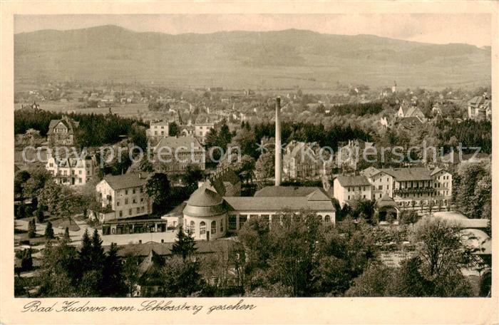 Bad Kudowa Kudowa-Zdroj Niederschlesien PL Blick vom Schlossberg
