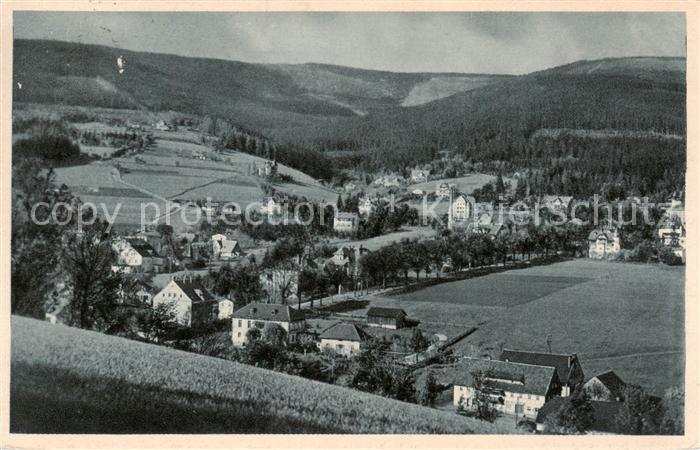 Bad Flinsberg Swieradow Zdroj PL Blick auf Brunnenstrasse Steinbachschlucht und