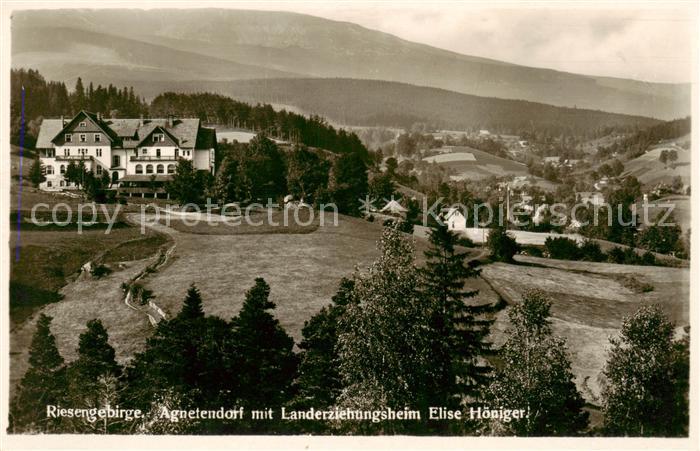 Agnetendorf  Jagniatkow Jelenia Gora Riesengebirge PL mit Landeserziehungsheim E