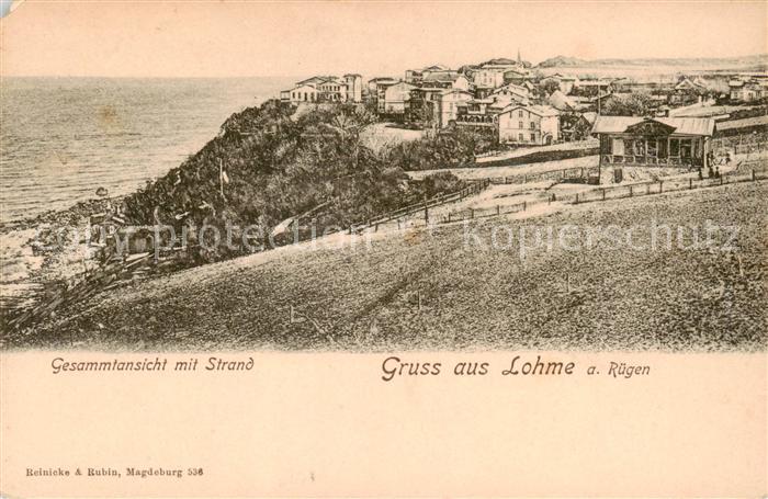 Lohme Ruegen Panorama mit Strand