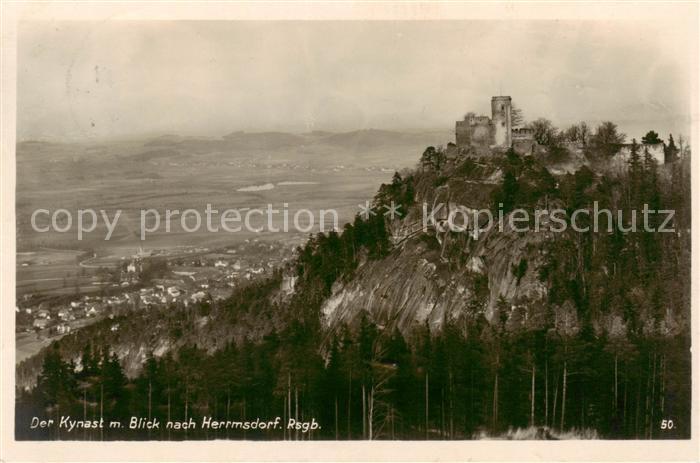 Hermsdorf Bad Riesengebirge PL Burg Kynast Panorama