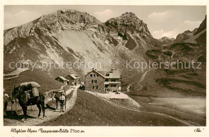 Rappenseehuette 2091m Allgaeuer Alpen Oberstdorf Panorama