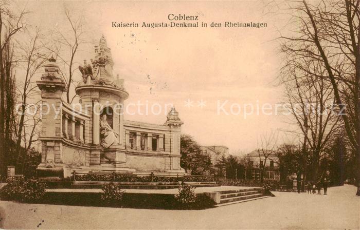 Coblenz Koblenz Kaiserin Augusta Denkmal in den Rheinanlagen