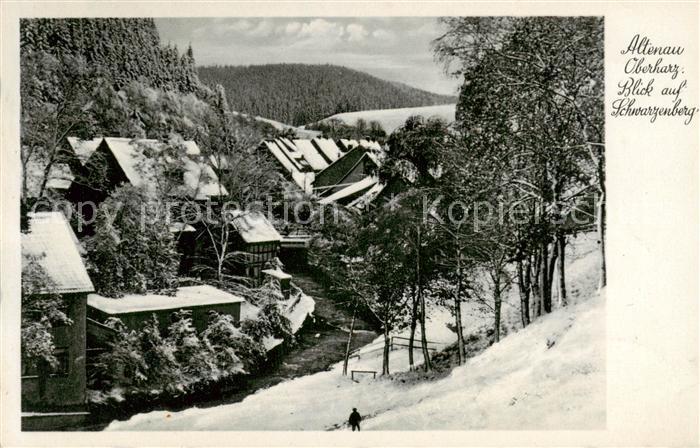 Altenau Harz Blick auf den Schwarzenberg