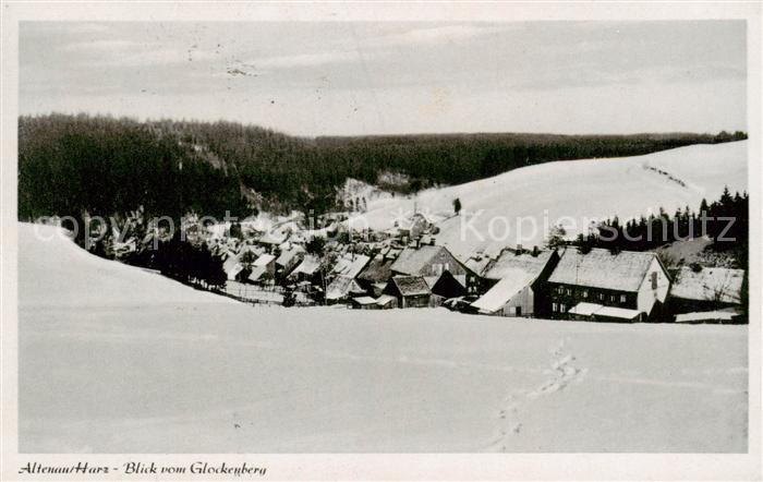 Altenau Harz Winterpanorama Blick vom Glockenberg