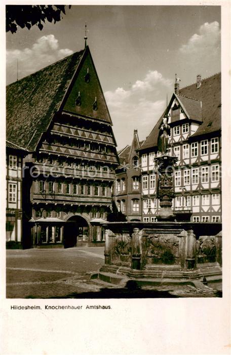 HILDESHEIM  CITY Knochenhauer Amtshaus Historisches Gebaeude Fachwerkhaus Brunne