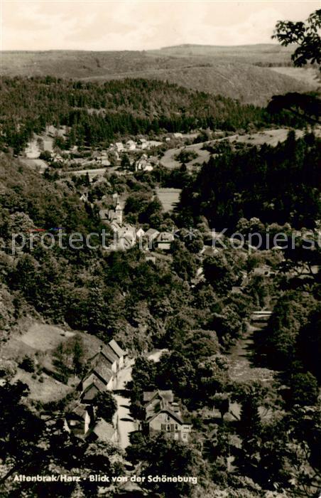 Altenbrak Harz Panorama Blick von der Schoeneburg