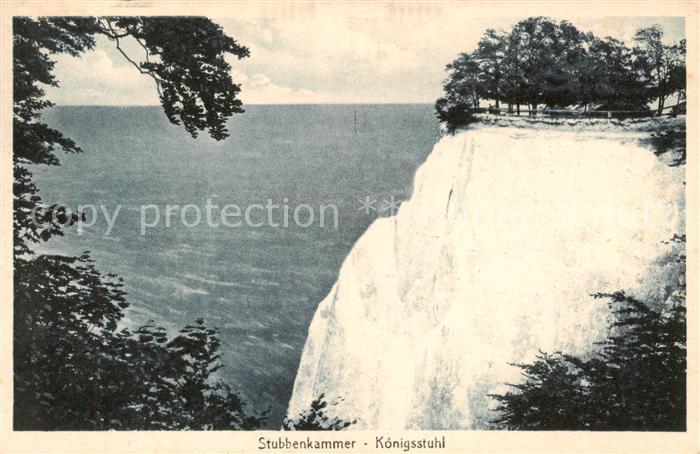 Insel Ruegen Stubbenkammer Koenigsstuhl Kreidefelsen