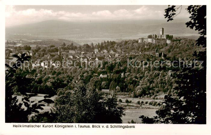 Koenigstein  Taunus Panorama Blick von der Schillingsbank