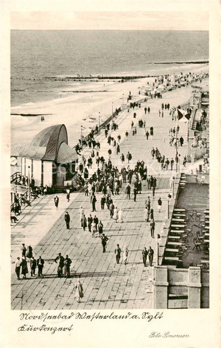 Westerland Sylt Kurkonzert Nordseebad Promenade Strand