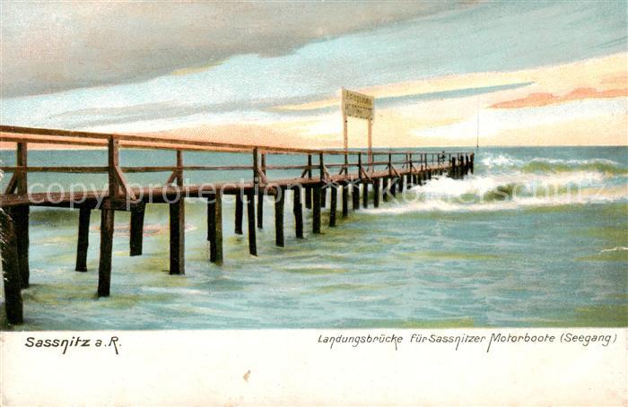 Sassnitz Ostseebad Ruegen Landungsbruecke