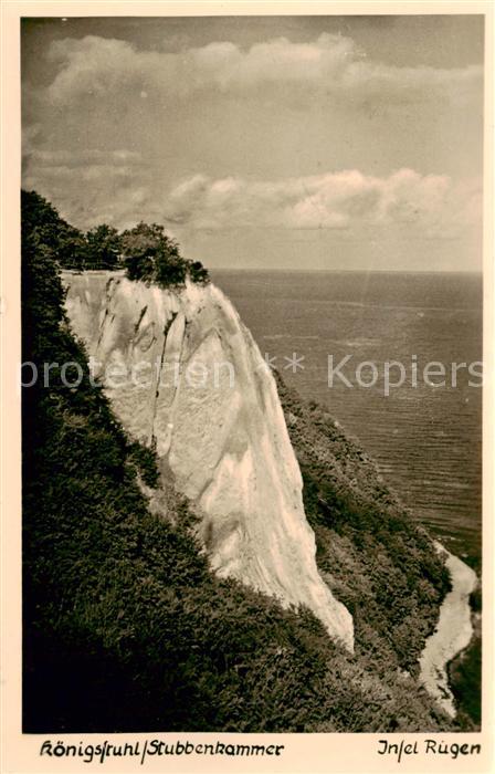 Insel Ruegen Koenigstuhl Kreidefelsen Stubbenkammer Steilkueste
