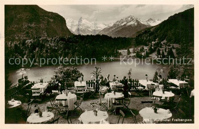 Oberstdorf Waldhotel Freibergsee Terrasse Alpenblick