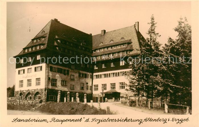 Altenberg Erzgebirge Sanatorium Raupennest der Sozialversicherung