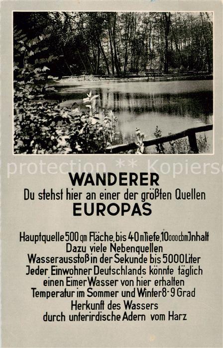 Rhumspringe Rhume-Quelle