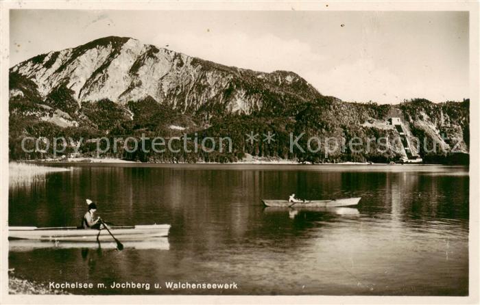 Kochelsee mit Jochberg und Walchenseewerk