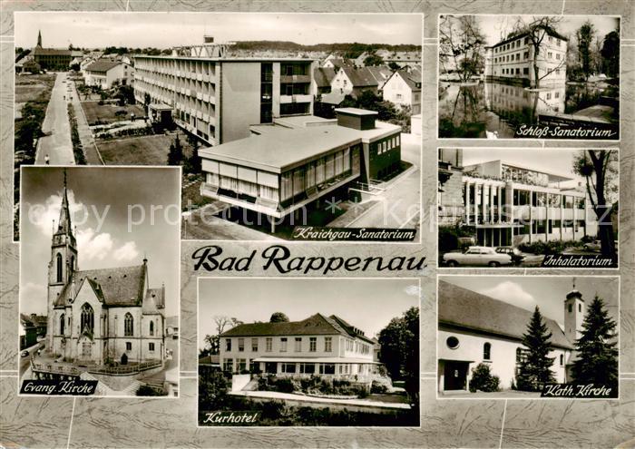 Bad Rappenau Kraichgau Sanatorium Schloss Sanatorium Inhalatorium Ev Kirche Kurh