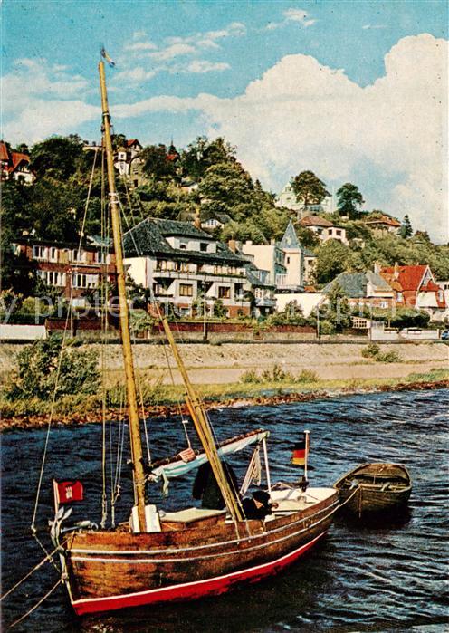 Blankenese Hamburg Fischerboot Teilansicht